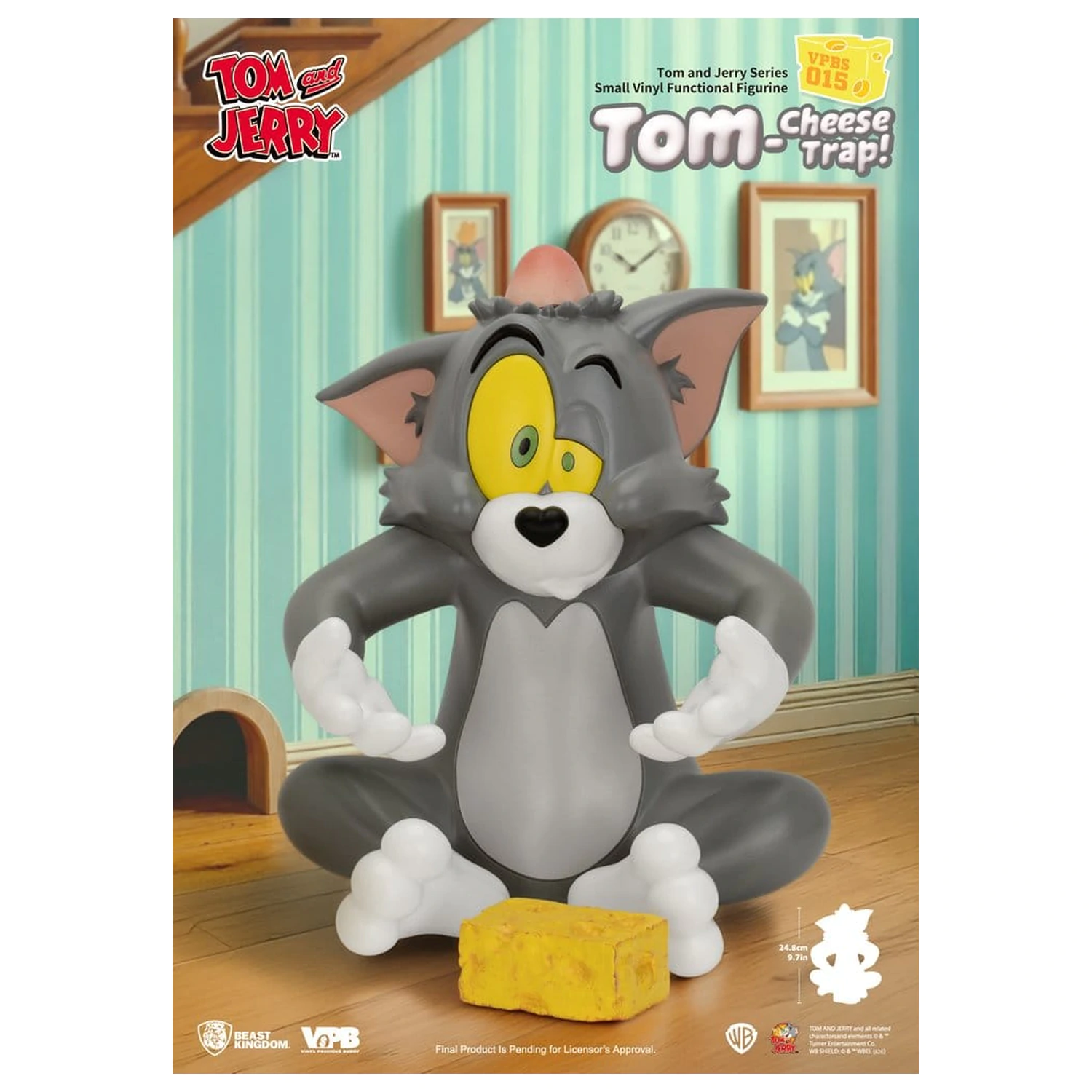 Tom and Jerry Vinyl Bank Small Series Tom-Cheese Trap! 25 cm product photo