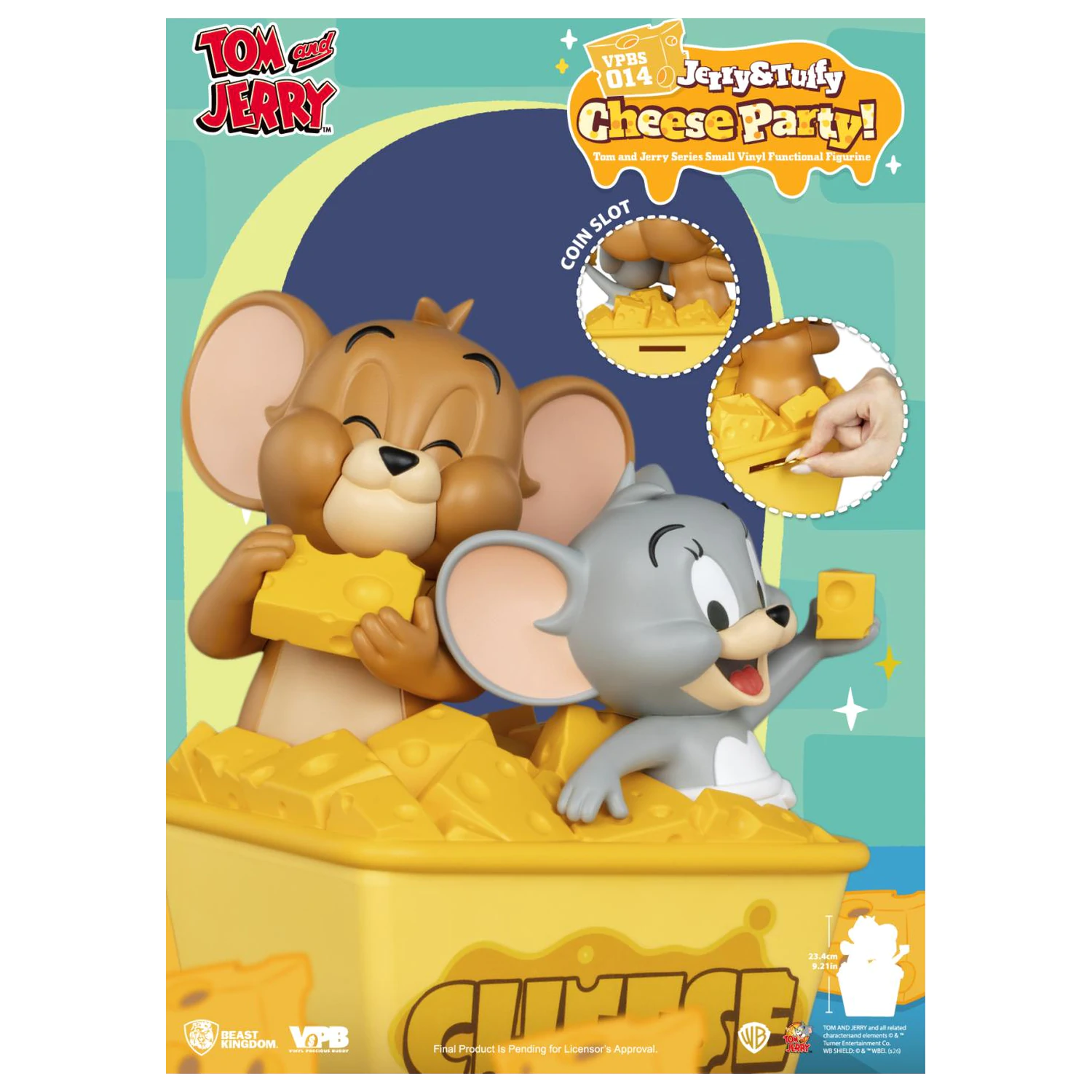 Tom & Jerry "Jerry & Tuffy Cheese Party" Bank 23.4 cm product photo