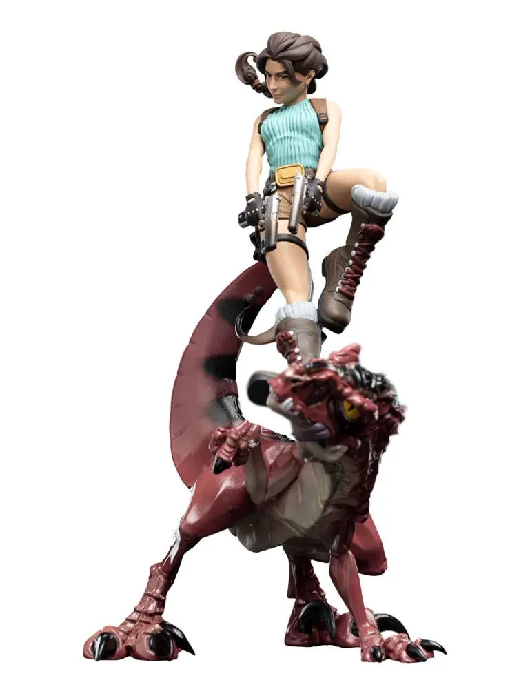 Tomb Raider Mini Epics Vinyl Figure Lara Croft & Raptor 24 cm termékfotó