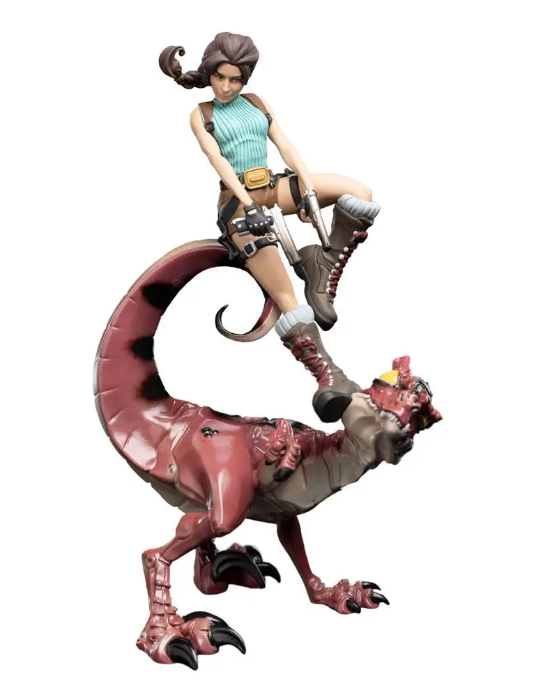 Tomb Raider Mini Epics Vinyl Figure Lara Croft & Raptor 24 cm termékfotó