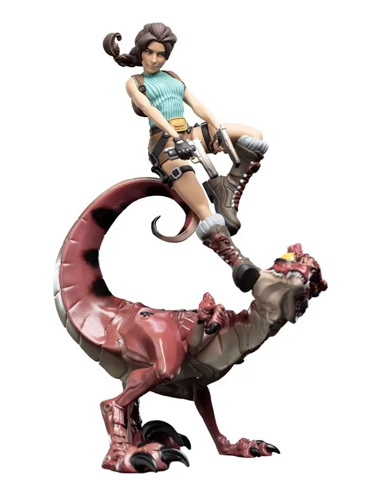 Tomb Raider Mini Epics Vinyl Figure Lara Croft & Raptor 24 cm termékfotó