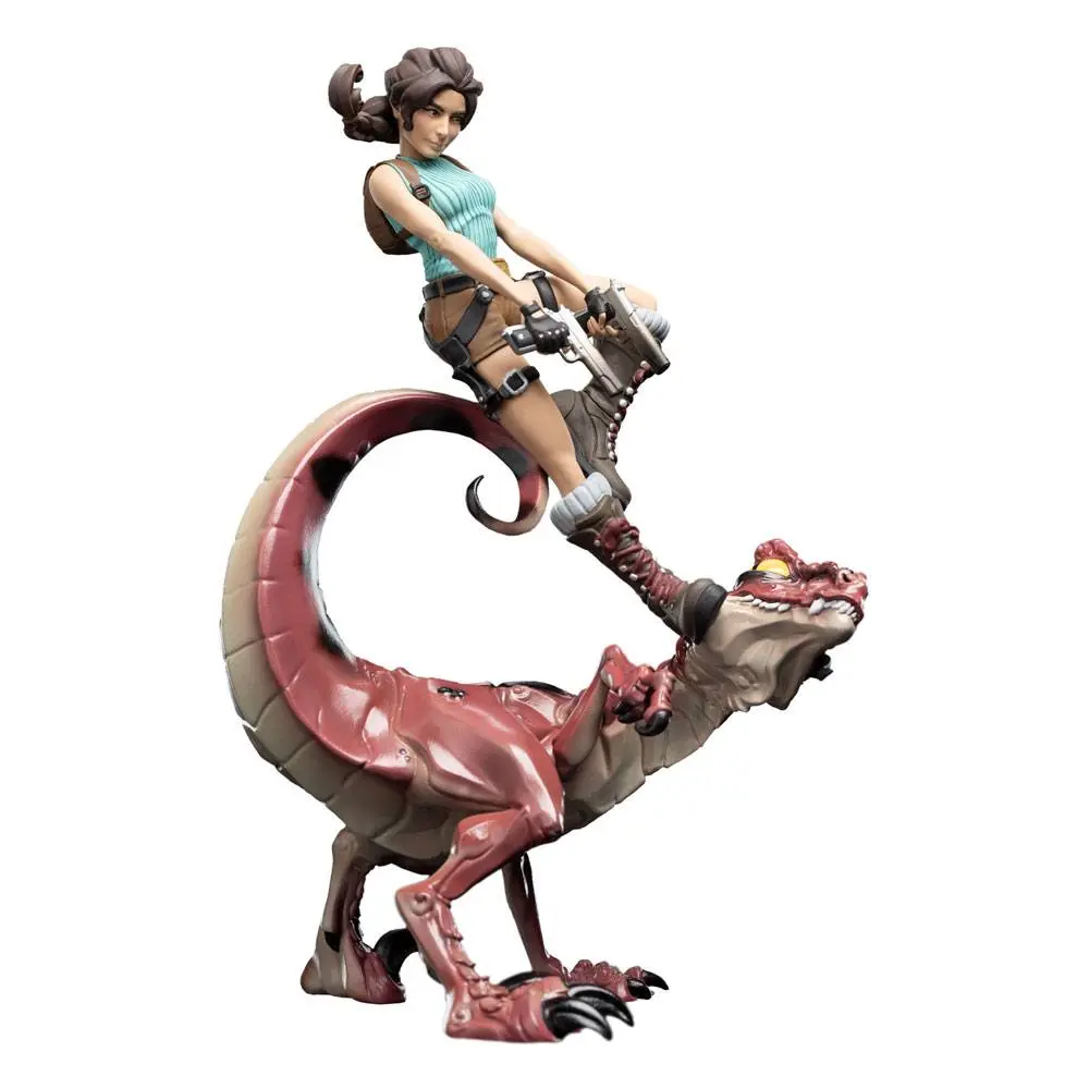 Tomb Raider Mini Epics Vinyl Figure Lara Croft & Raptor 24 cm termékfotó