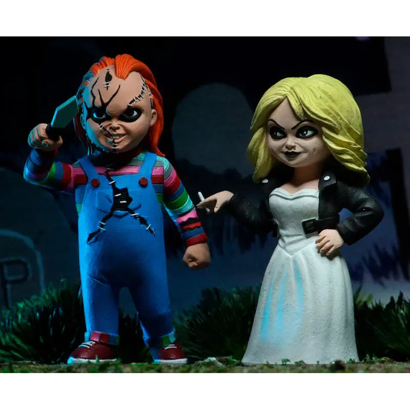 Bride of Chucky Toony Terrors Action Figure 2-Pack Chucky & Tiffany 15 cm product photo