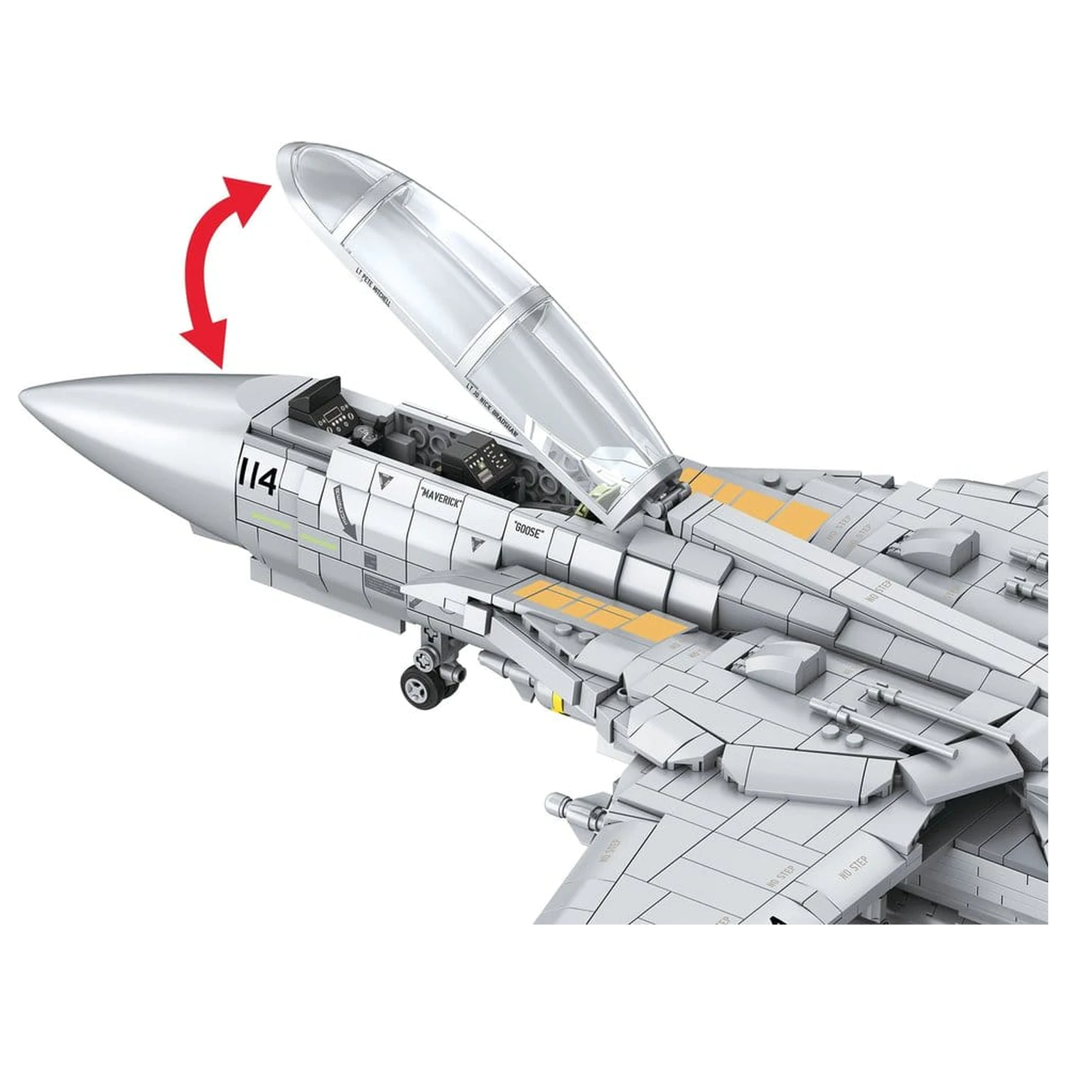 Top Gun Brick System Set Maverick's F-14A Tomcat product photo