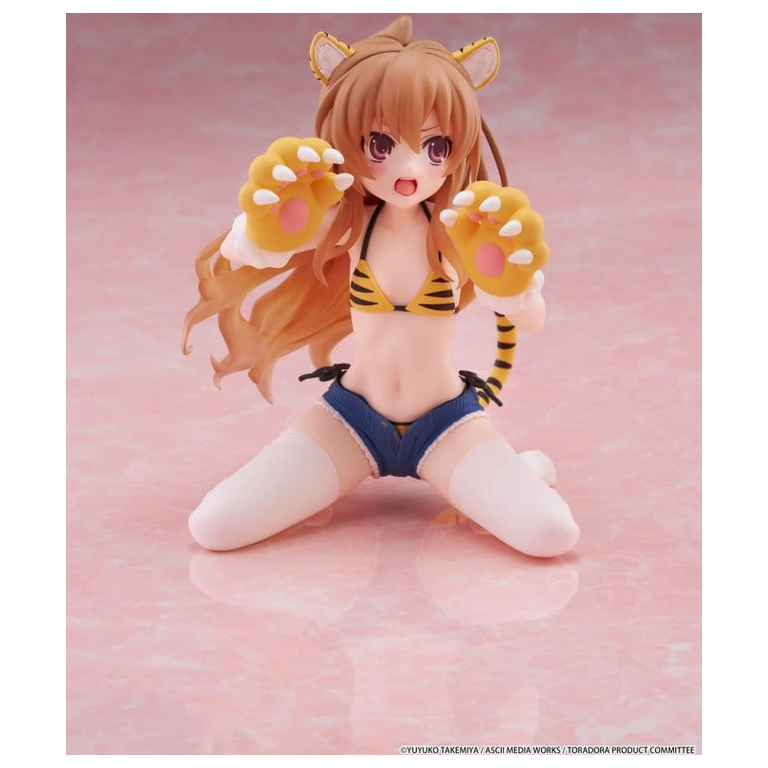Toradora! Desktop Cute PVC Figure Taiga Aisaka (Tiger Costume Swimwear Ver.) 13 cm product photo