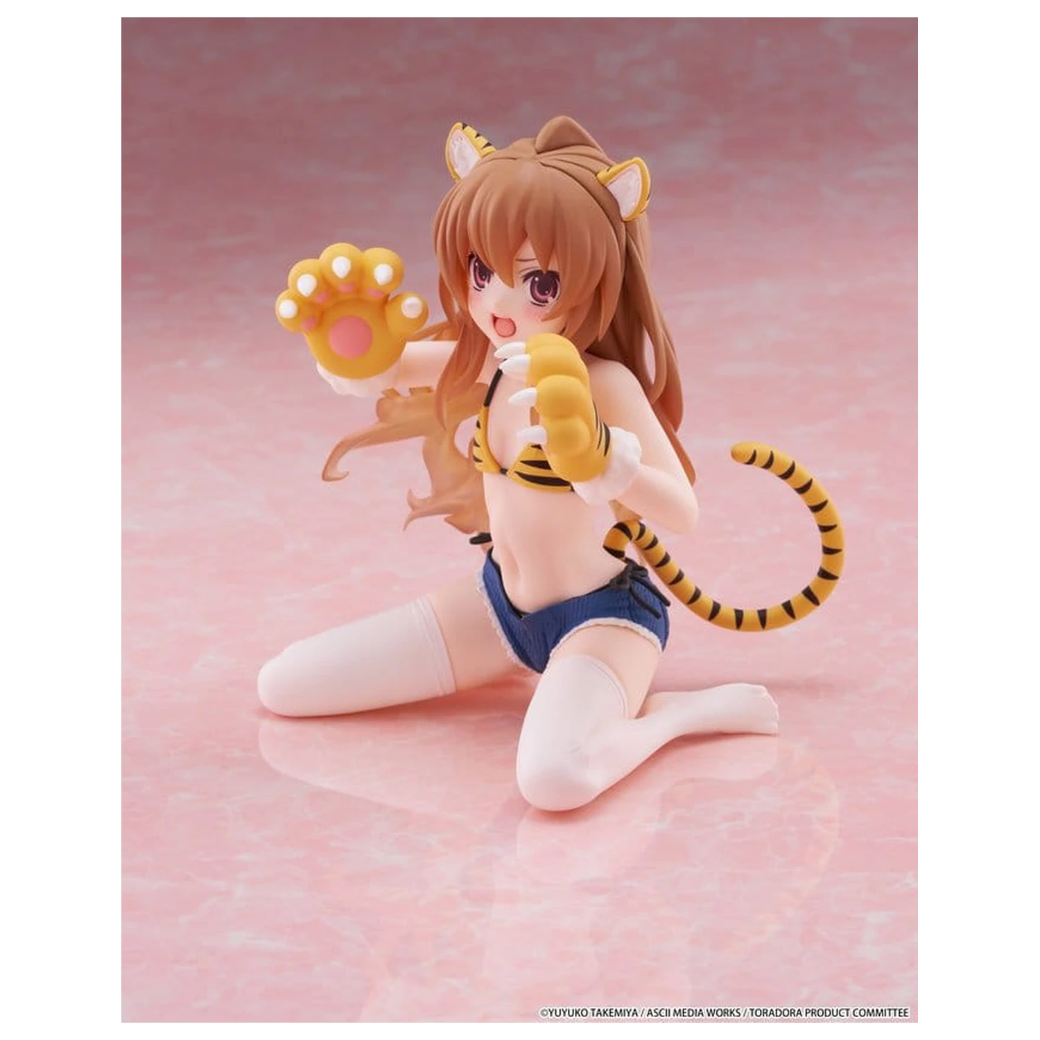 Toradora! Desktop Cute PVC Figure Taiga Aisaka (Tiger Costume Swimwear Ver.) 13 cm product photo