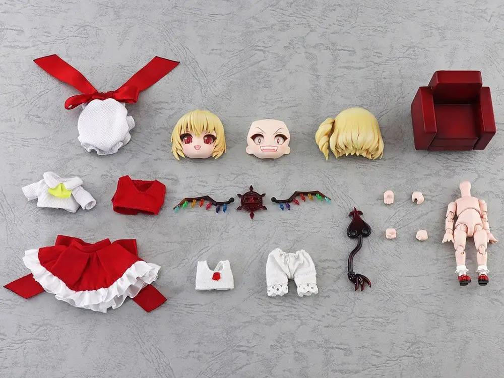 Touhou Project Chibikko Doll Action Figure Flandre Scarlet 10 cm product photo