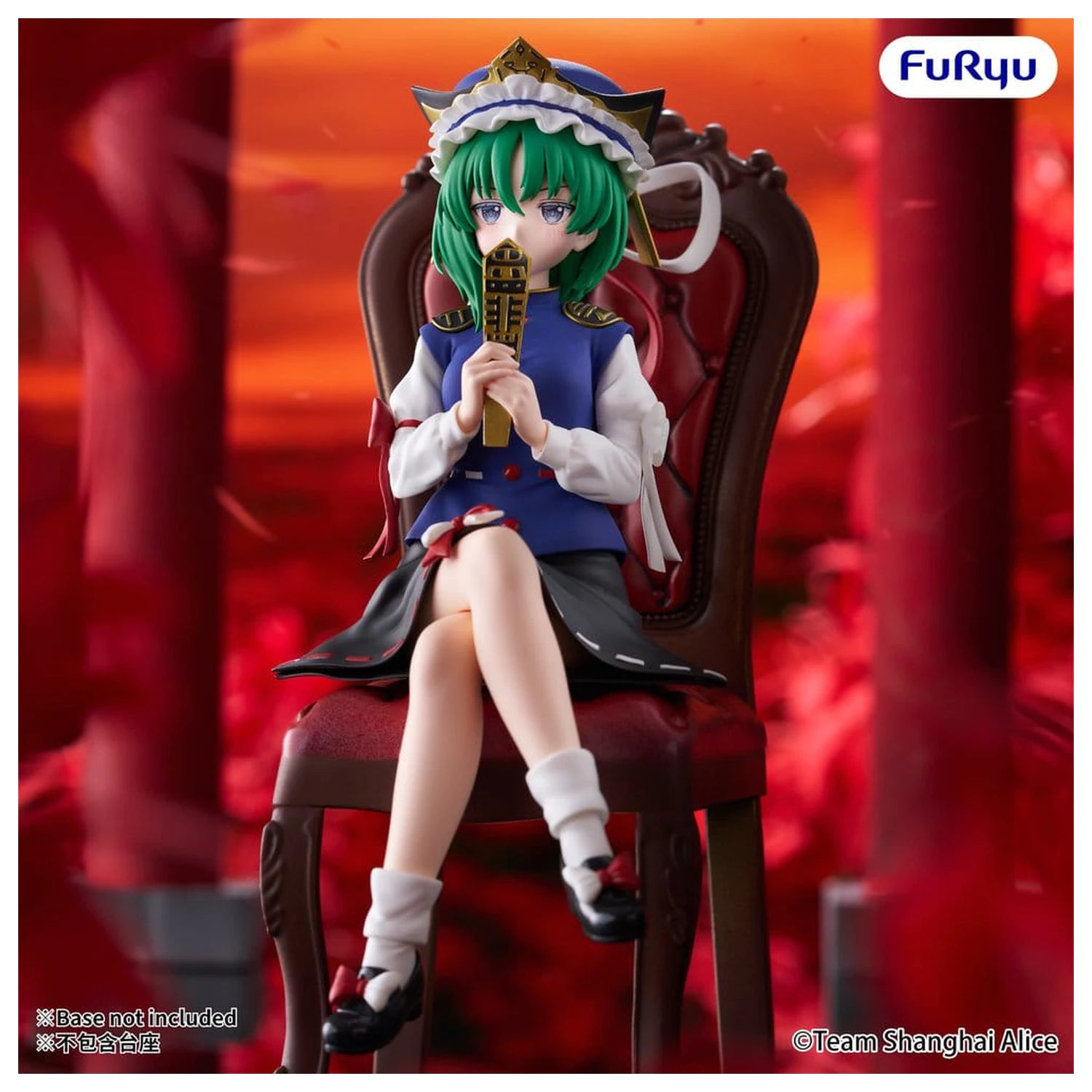 Touhou Project Noodle Stopper PVC Figure Eiki Shiki Yamazanadu 15 cm product photo