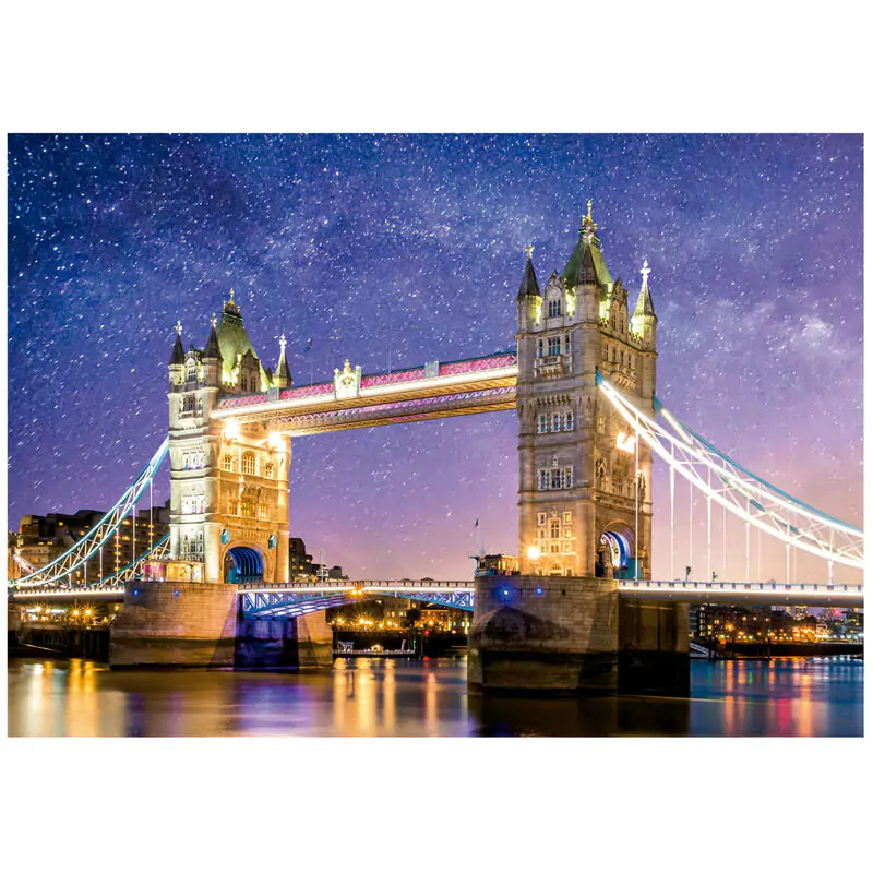 Tower Bridge, London neon puzzle 1000pcs product photo