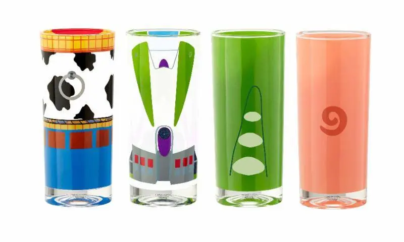 Toy Story 4 Juice Glass 4-Pack Buzz, Woody, Rex &amp; Hamm product photo
