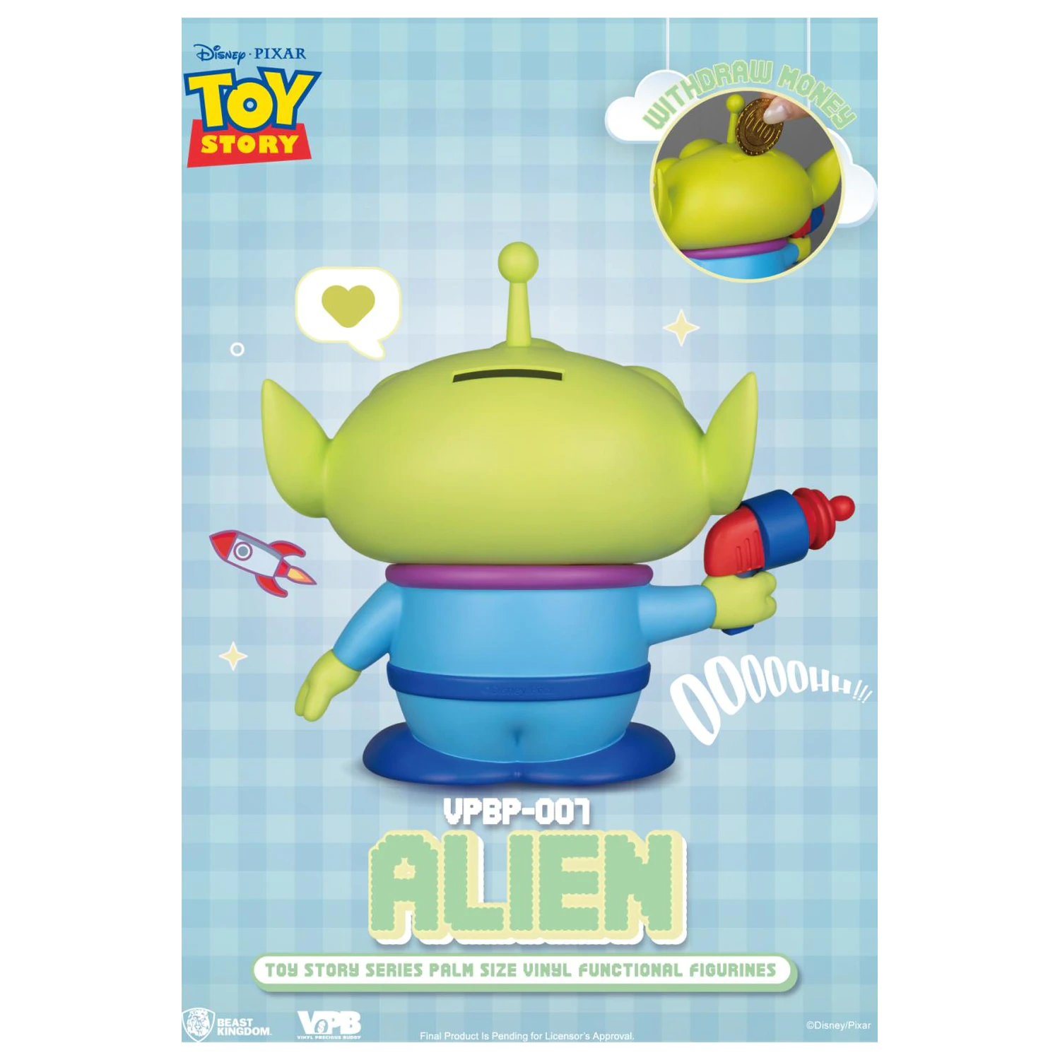 Toy Story Alien Bank Vinyl Figure 12cm product photo