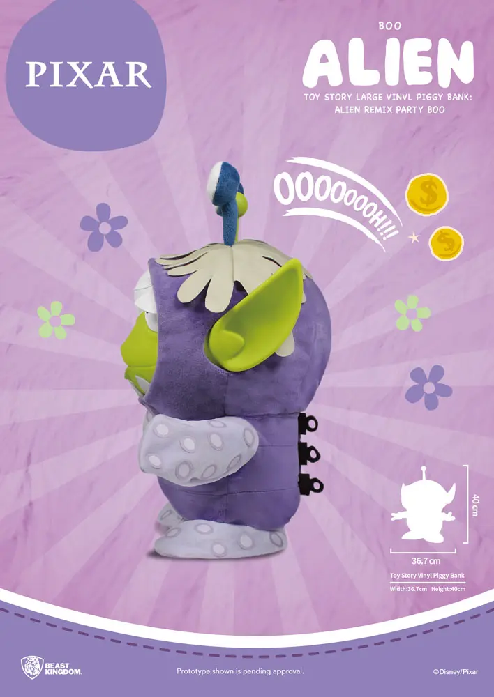 Toy Story Piggy Vinyl Bank Alien Remix Party Boo 40 cm product photo