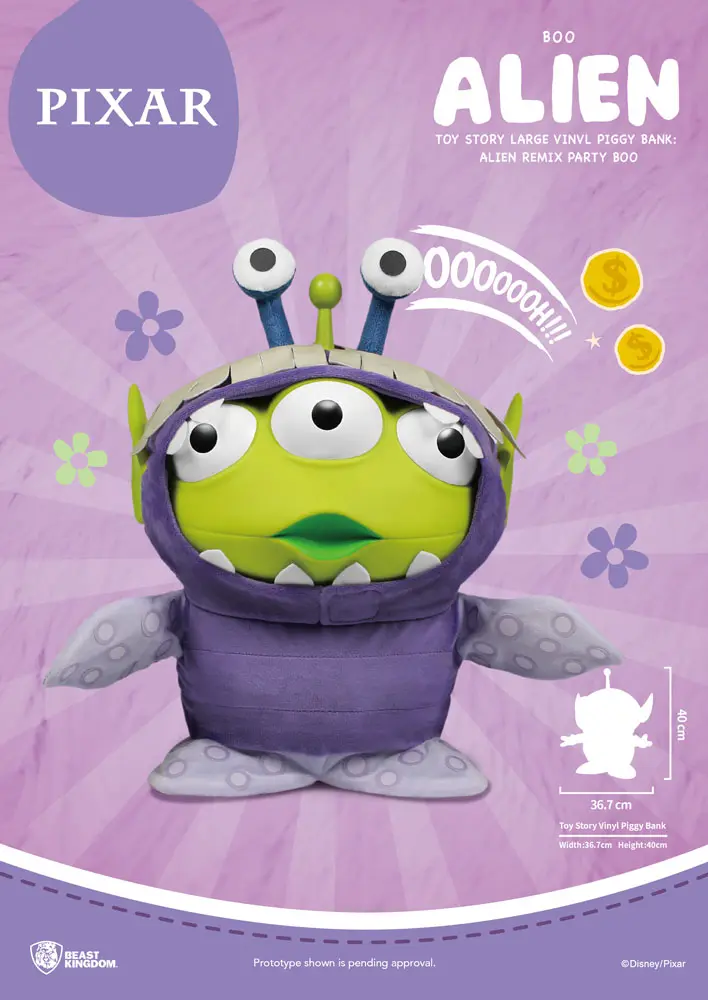 Toy Story Piggy Vinyl Bank Alien Remix Party Boo 40 cm product photo