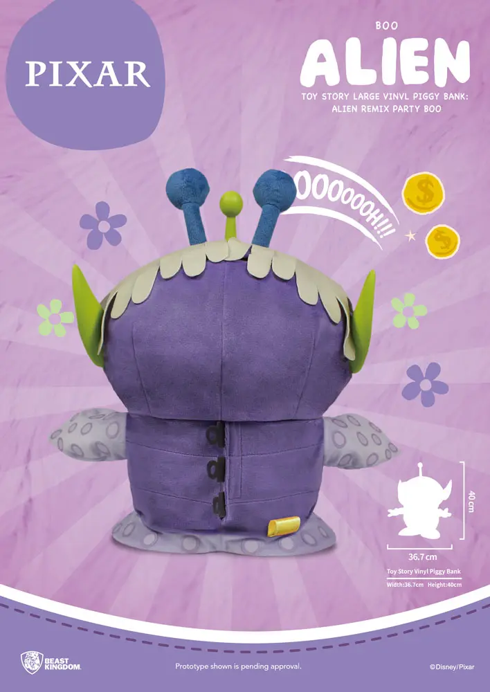 Toy Story Piggy Vinyl Bank Alien Remix Party Boo 40 cm product photo