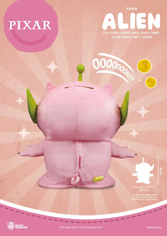 Toy Story Piggy Vinyl Bank Alien Remix Party Hamm 40 cm product photo