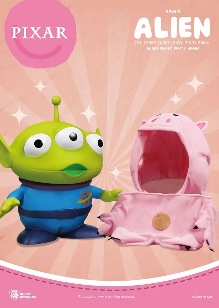 Toy Story Piggy Vinyl Bank Alien Remix Party Hamm 40 cm product photo