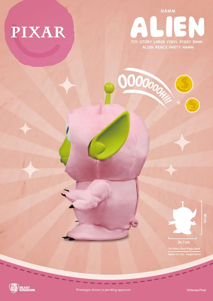 Toy Story Piggy Vinyl Bank Alien Remix Party Hamm 40 cm product photo