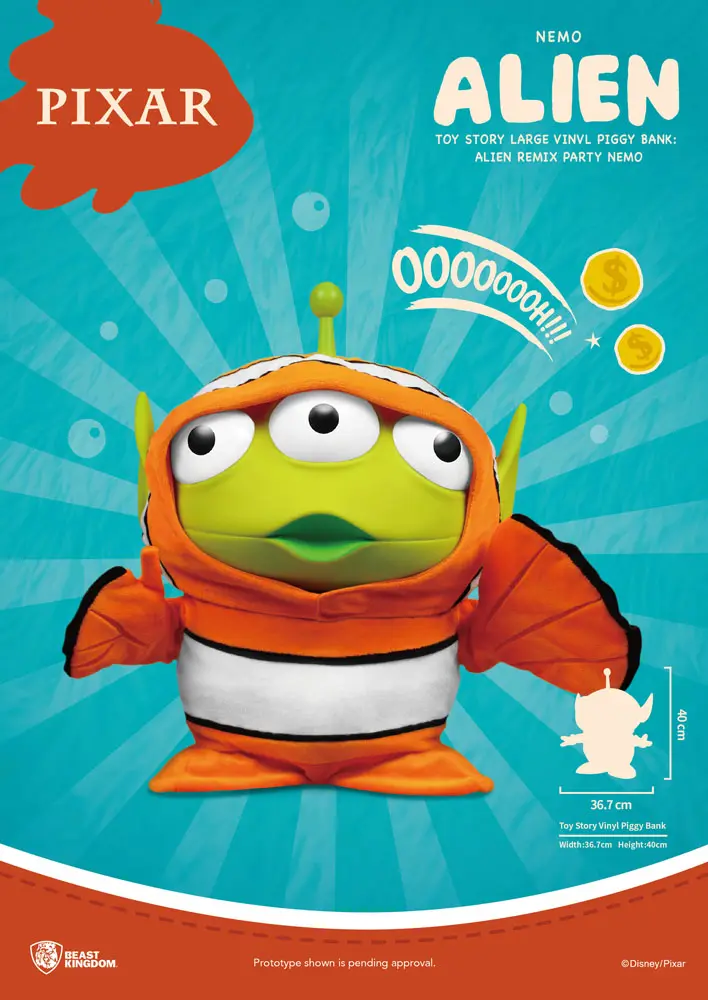 Toy Story Piggy Vinyl Bank Alien Remix Party Nemo 40 cm product photo
