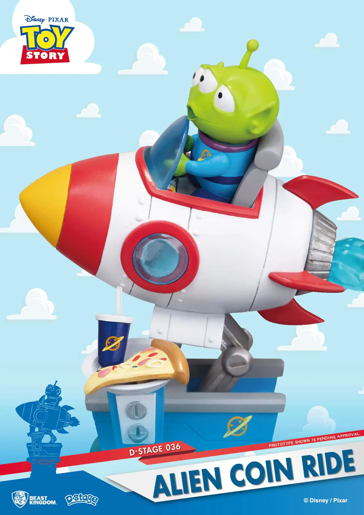Toy Story D-Stage PVC Diorama Alien Coin Ride 15 cm product photo