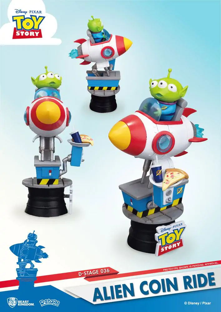 Toy Story D-Stage PVC Diorama Alien Coin Ride 15 cm product photo