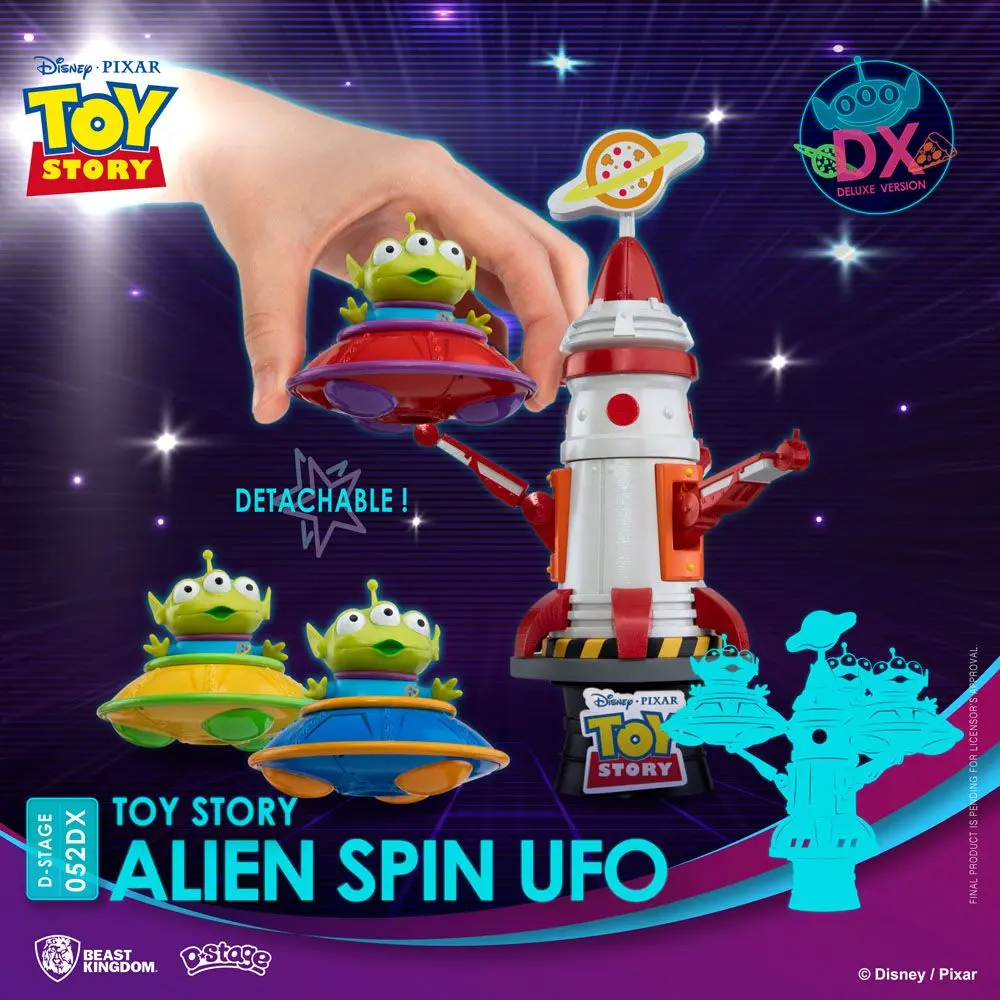 Toy Story D-Stage PVC Diorama Alien Spin Ufo 16 cm product photo