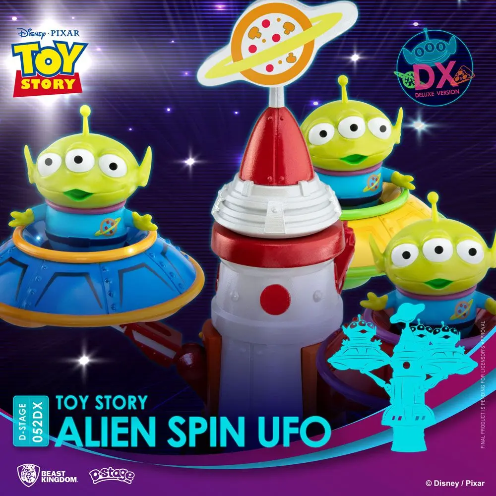 Toy Story D-Stage PVC Diorama Alien Spin Ufo 16 cm product photo