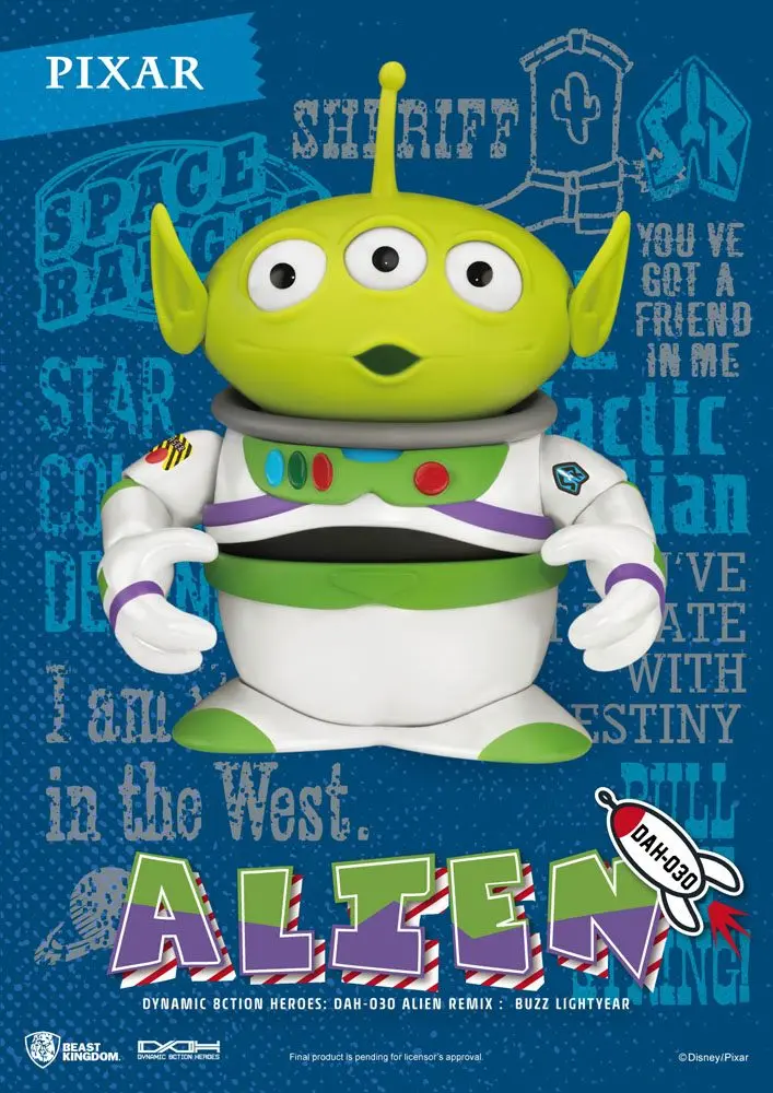 Toy Story Dynamic 8ction Heroes Action Figure Alien Remix Buzz Lightyear 16 cm product photo