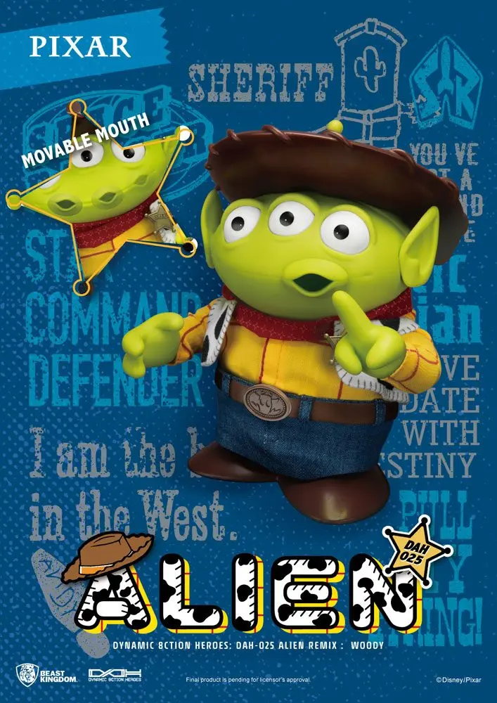 Toy Story Dynamic 8ction Heroes Action Figure Alien Remix Woody 16 cm product photo