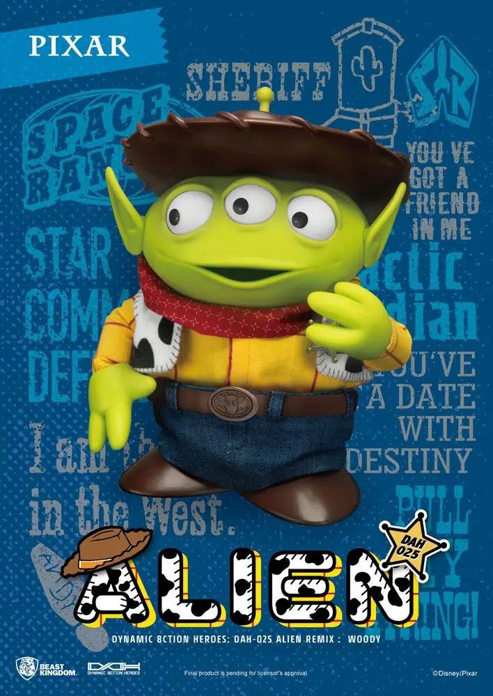 Toy Story Dynamic 8ction Heroes Action Figure Alien Remix Woody 16 cm product photo