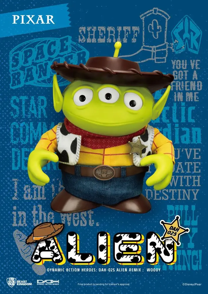 Toy Story Dynamic 8ction Heroes Action Figure Alien Remix Woody 16 cm product photo