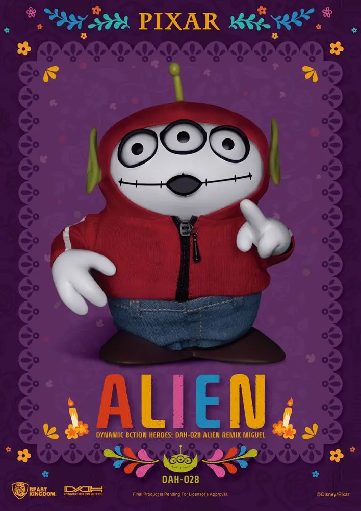Toy Story Dynamic 8ction Heroes Action Figure Alien Remix Miguel (Coco) 16 cm product photo