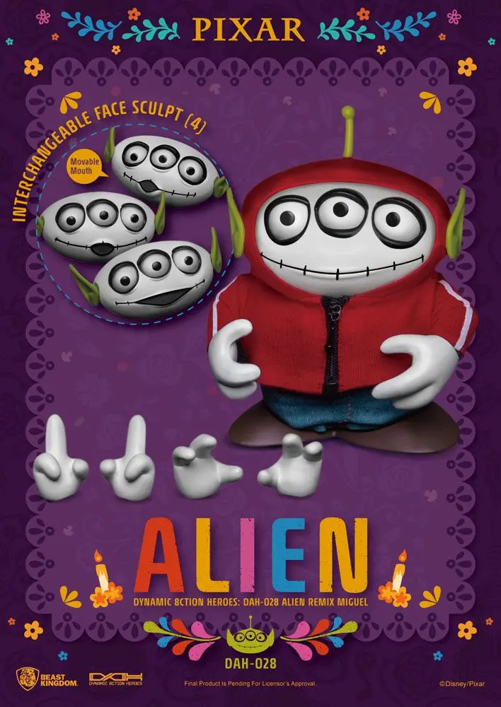 Toy Story Dynamic 8ction Heroes Action Figure Alien Remix Miguel (Coco) 16 cm product photo