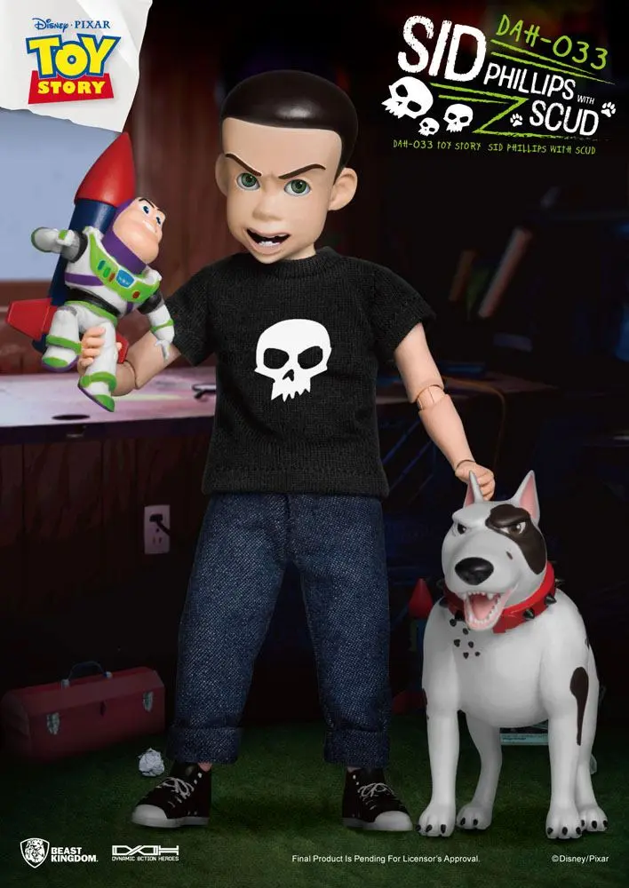 Toy Story Dynamic 8ction Heroes Action Figure Sid Phillips &amp; Scud 21 cm product photo
