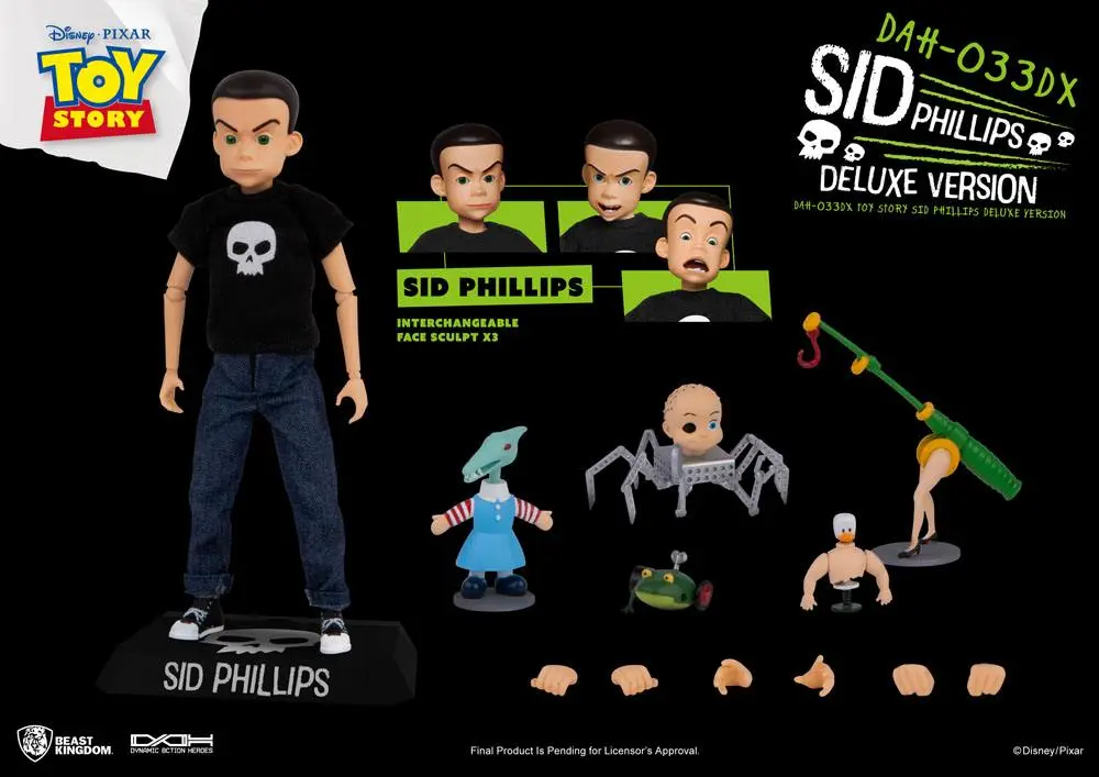 Toy Story Dynamic 8ction Heroes Action Figure Sid Phillips Deluxe Version 14 cm product photo