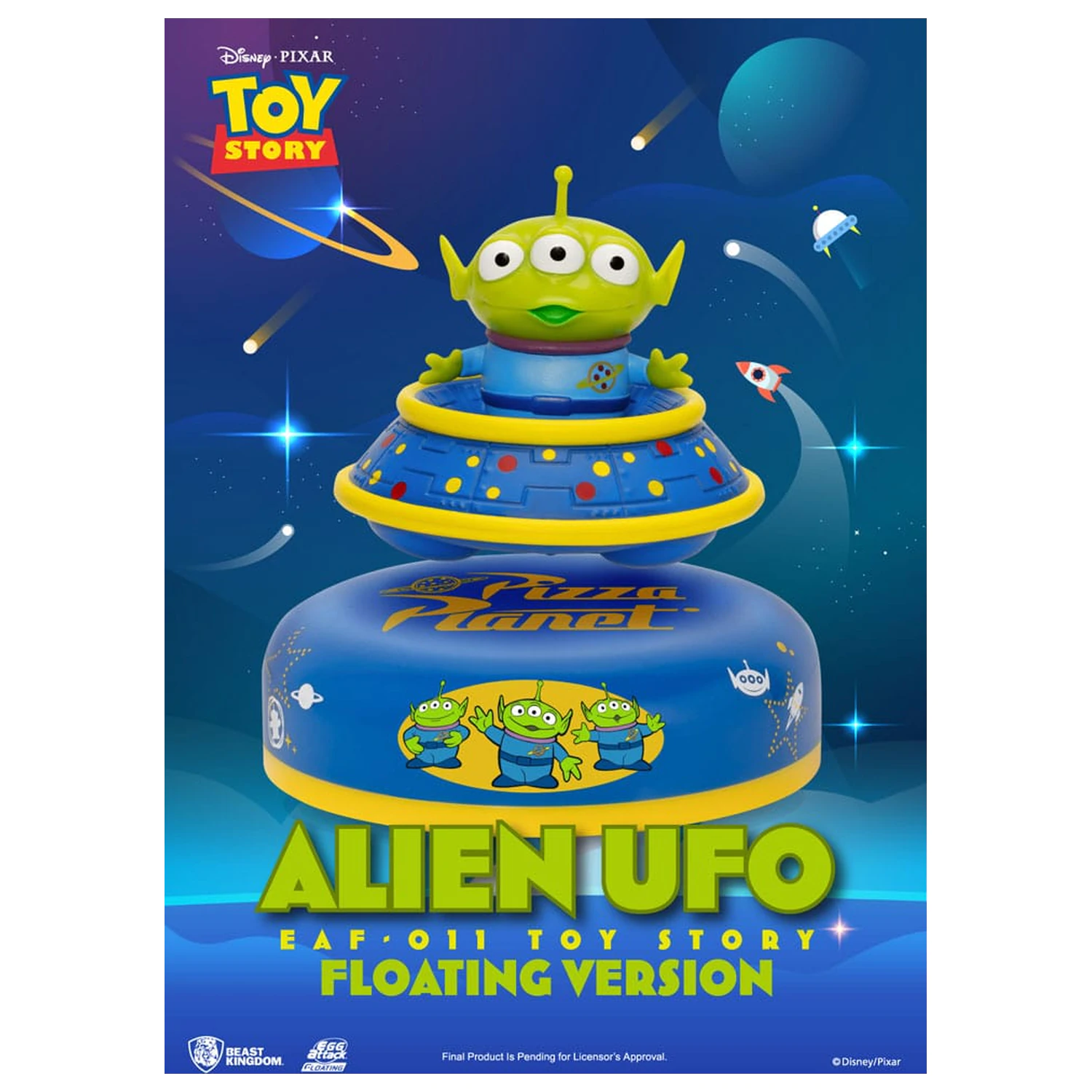 Toy Story Egg Attack Floating Model Alien UFO 6 cm product photo