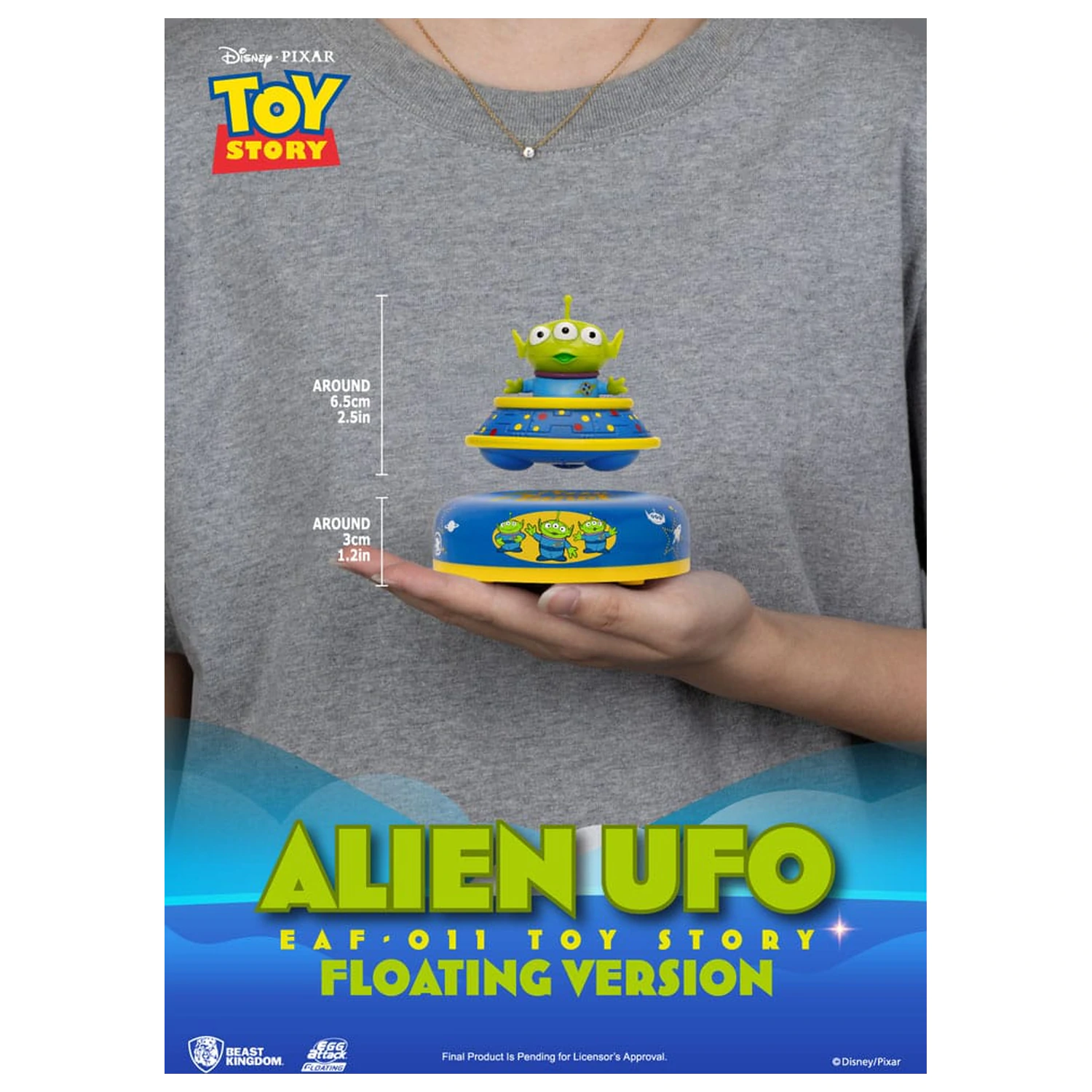 Toy Story Egg Attack Floating Model Alien UFO 6 cm product photo