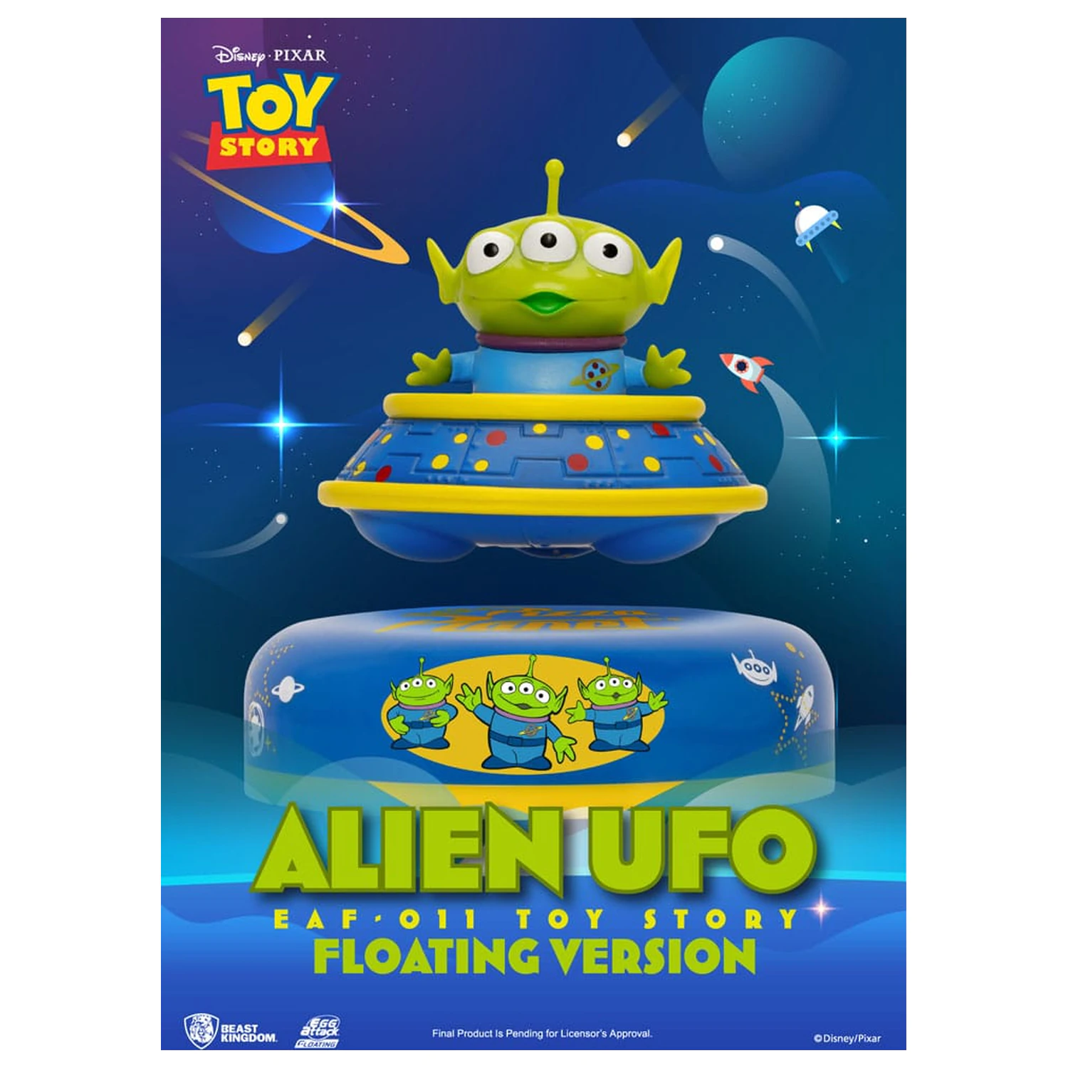 Toy Story Egg Attack Floating Model Alien UFO 6 cm product photo