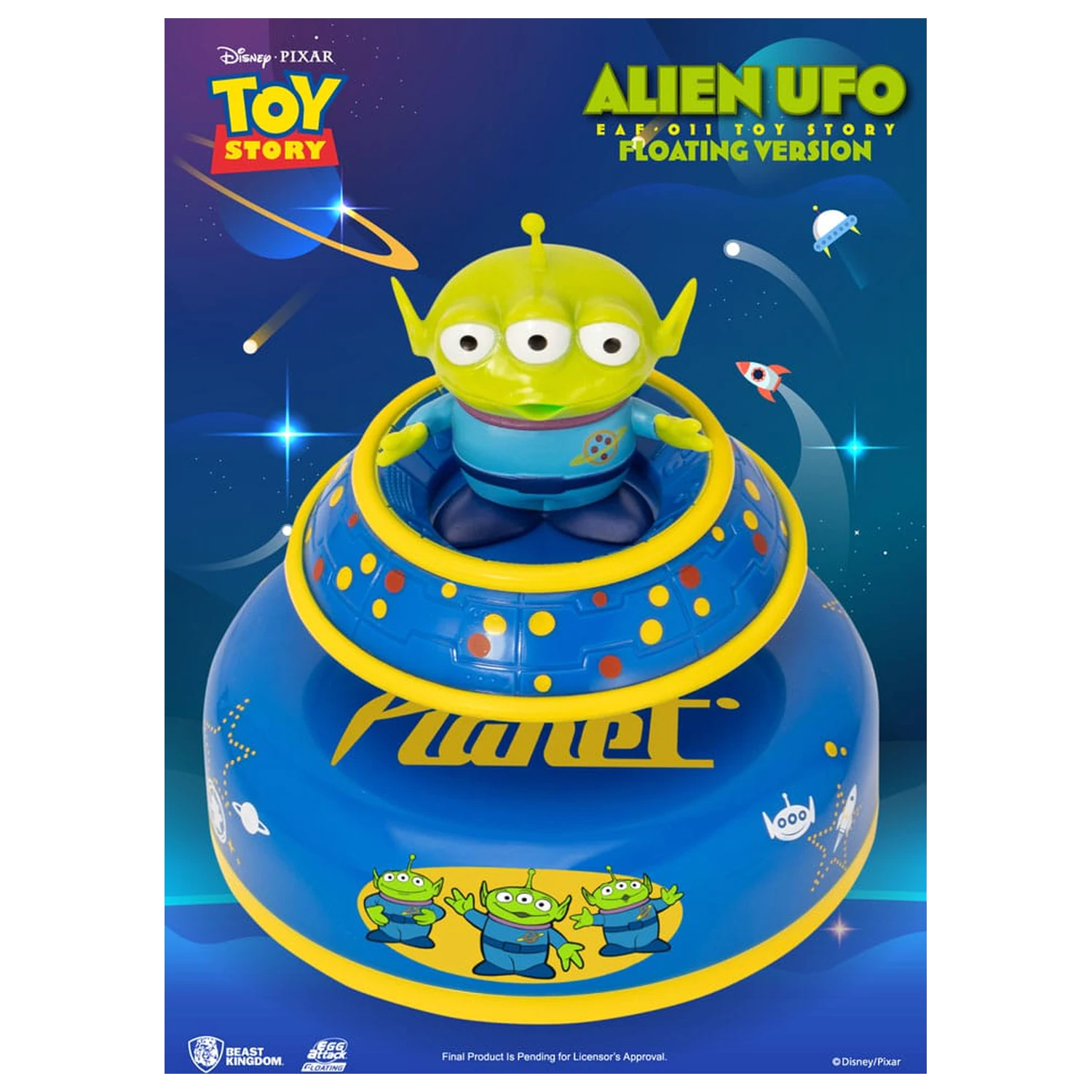 Toy Story Egg Attack Floating Model Alien UFO 6 cm product photo