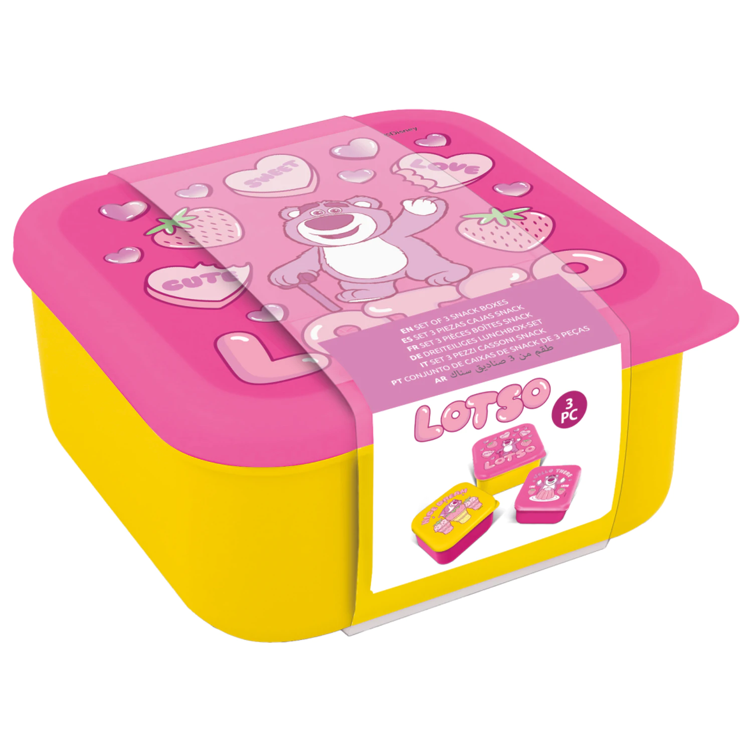 Toy Story Lotso Snack Boxes 3 pcs product photo