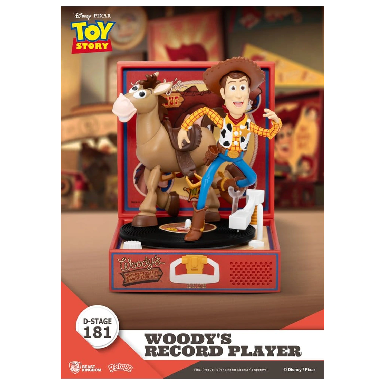 Toy Story Record Player Series PVC figure Woody's Record Player 13 cm product photo