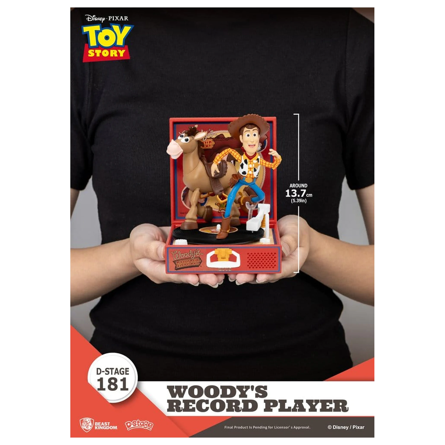 Toy Story Record Player Series PVC figure Woody's Record Player 13 cm product photo