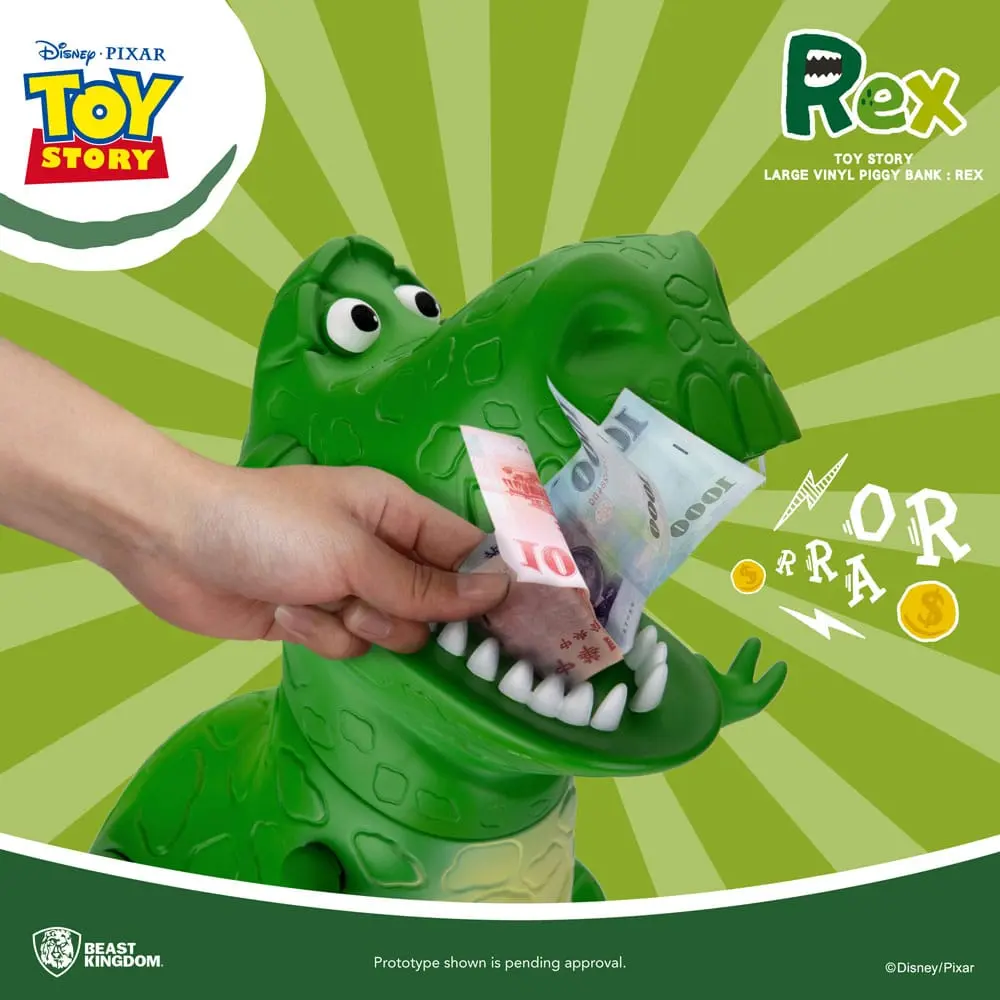 Toy Story Piggy Vinyl Bank Rex 46 cm termékfotó