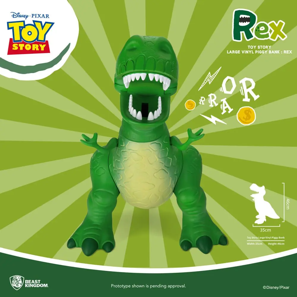 Toy Story Piggy Vinyl Bank Rex 46 cm termékfotó