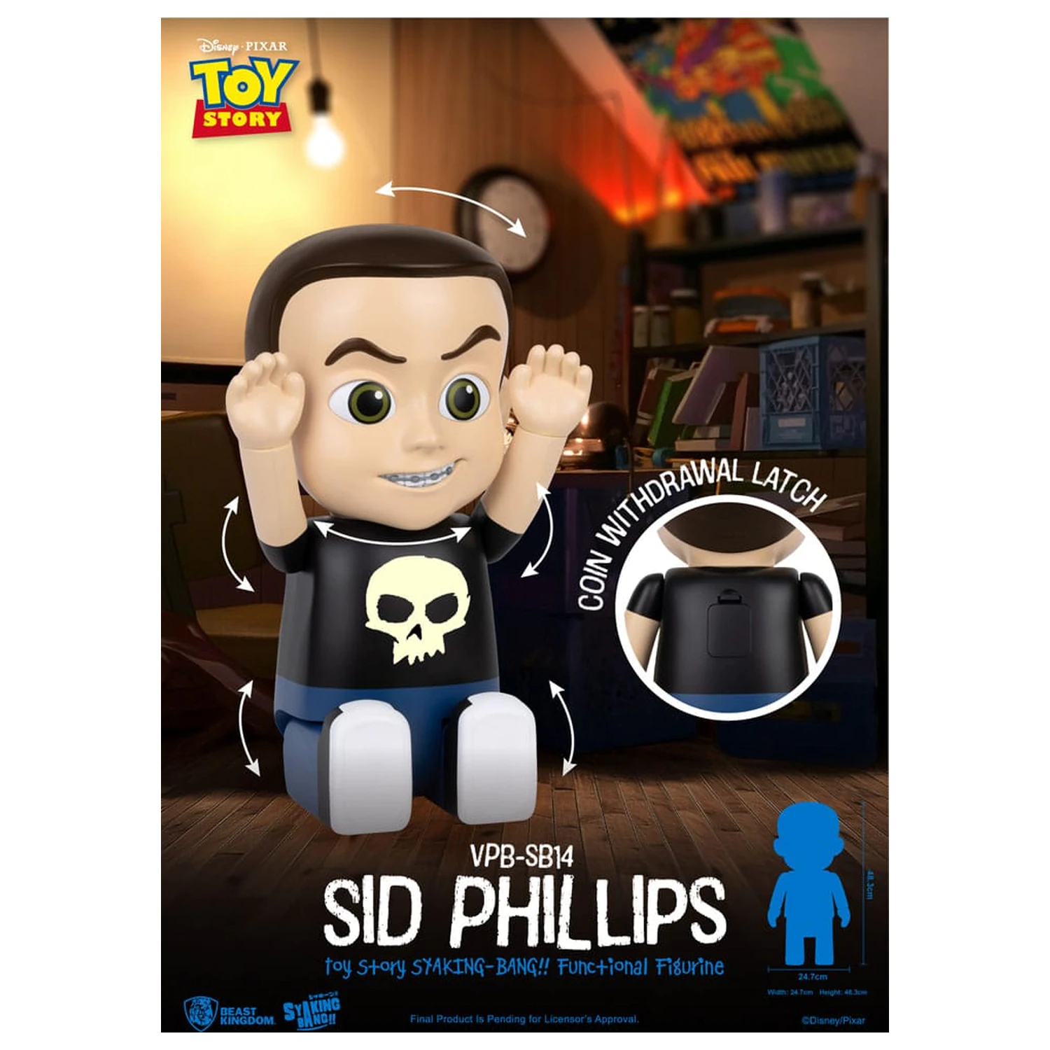 Toy Story Piggy Vinyl Bank Sid Phillips 48 cm product photo