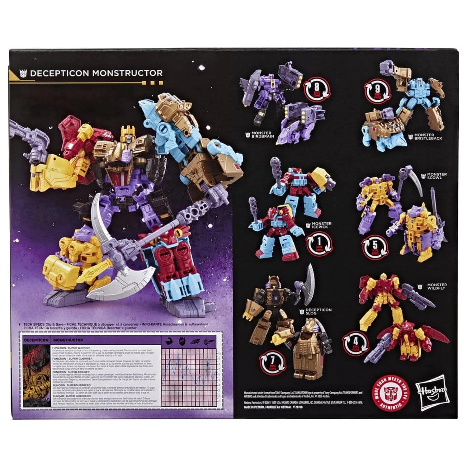 Transformers Age of the Primes Action Figure Decepticon Monstructor 17 cm product photo