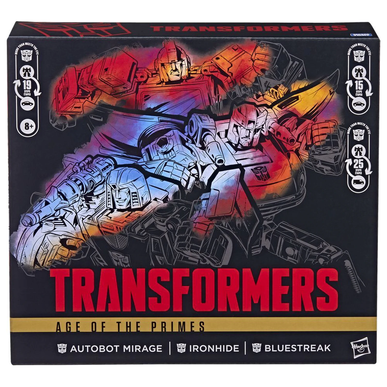Transformers Age of the Primes Atobot Mirage & Ironhide & Bluestreak set 3 figures 13-15cm product photo