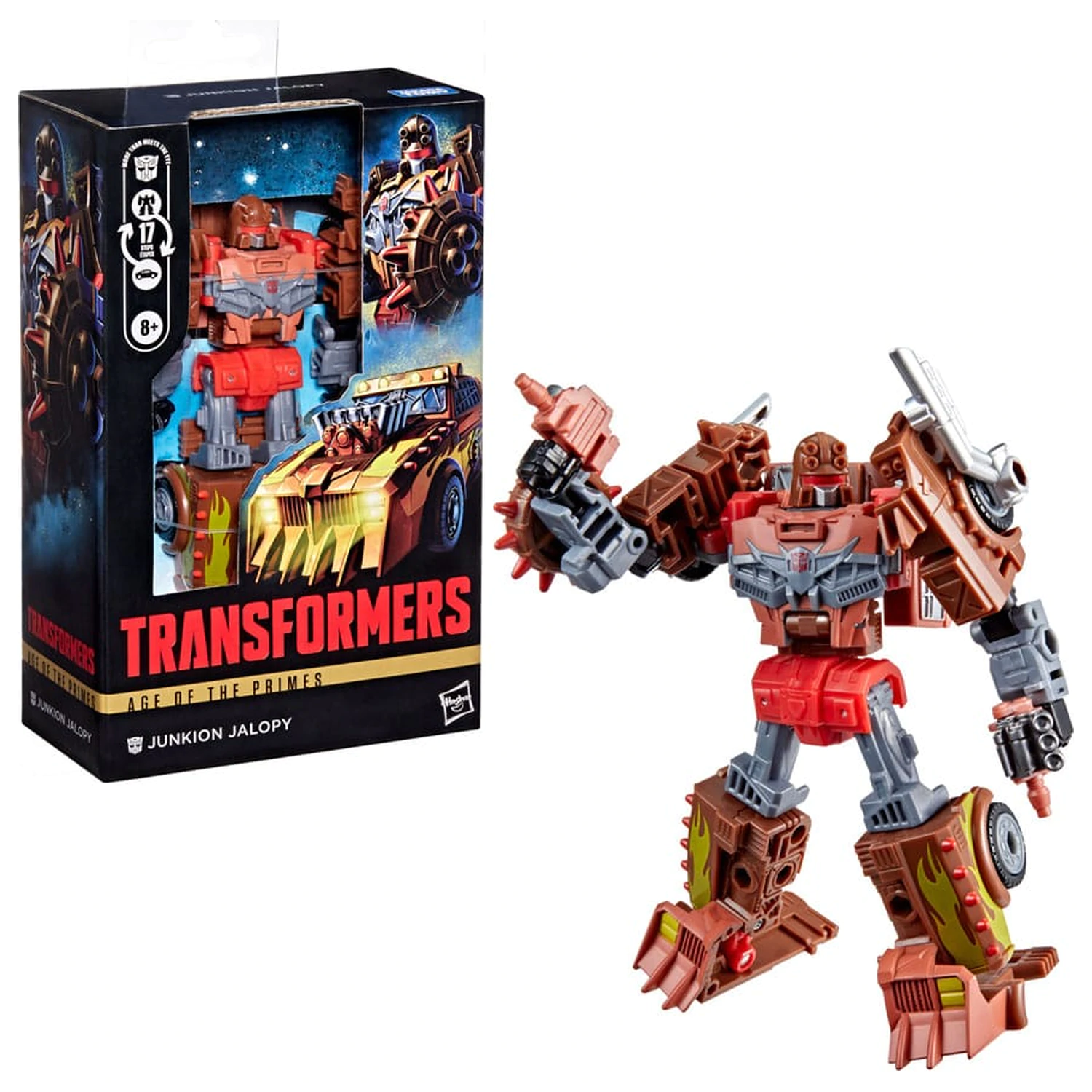 Transformers Age of the Primes Deluxe Class Action Figure Junkion Jalopy 14 cm product photo