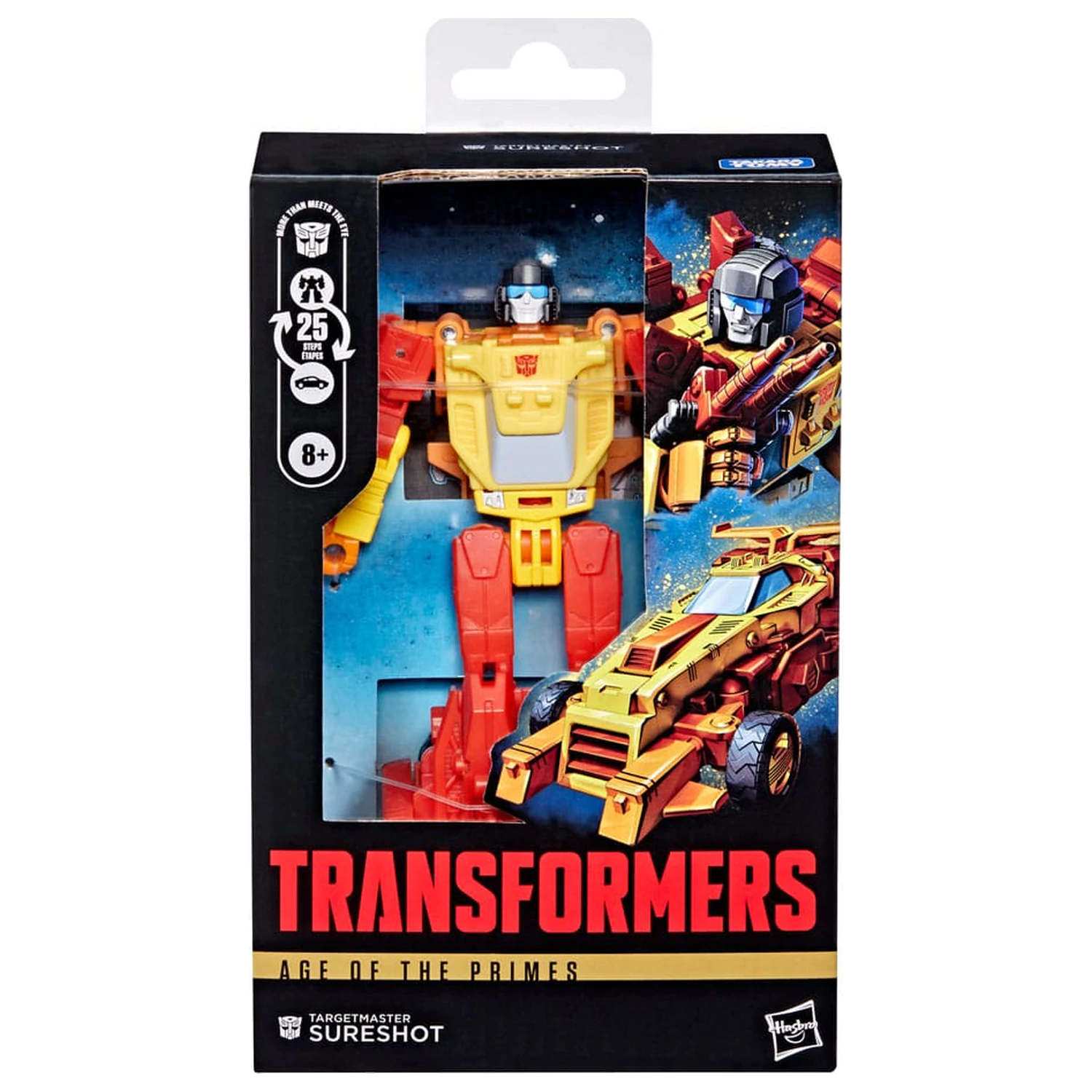 Transformers Age of the Primes Deluxe Class Action Figure Targetmaster Sureshot 14 cm product photo