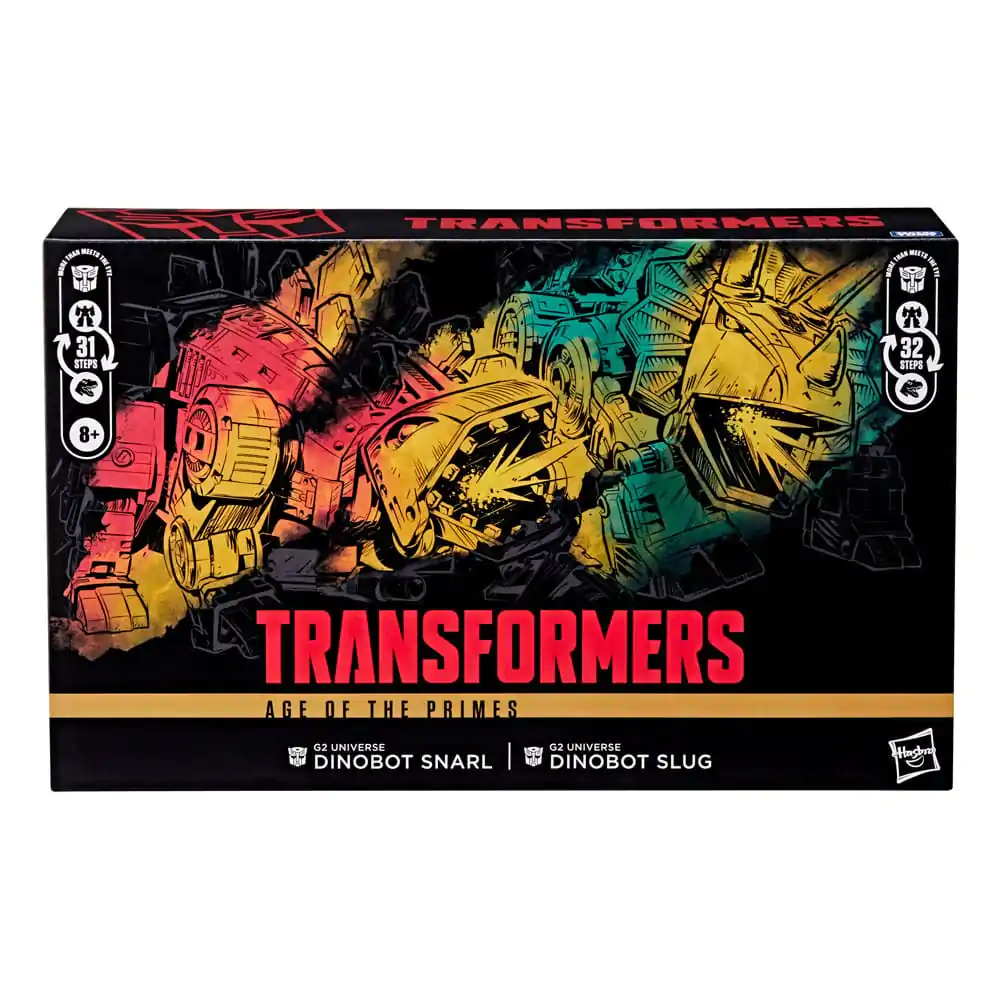 Transformers Age of the Primes Leader Class Action Figure G2 Universe Dinobots Snarl & Slug 19 cm product photo