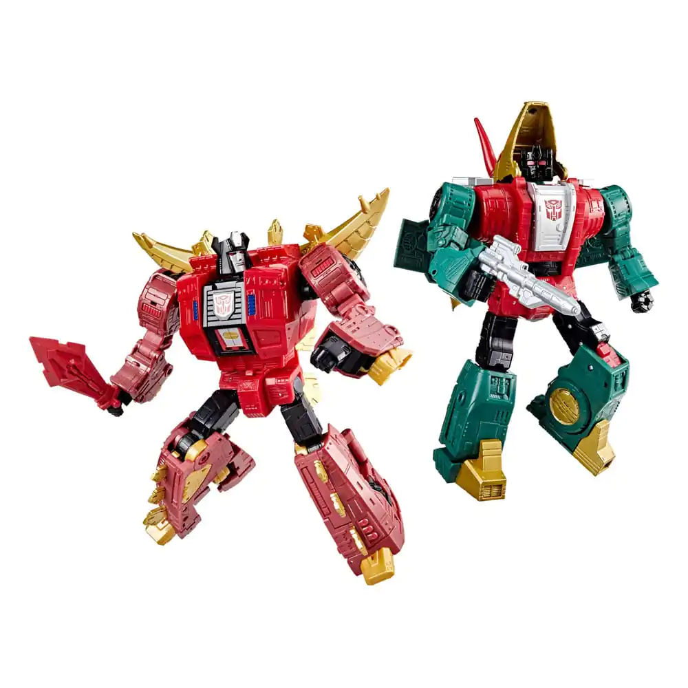 Transformers Age of the Primes Leader Class Action Figure G2 Universe Dinobots Snarl & Slug 19 cm product photo